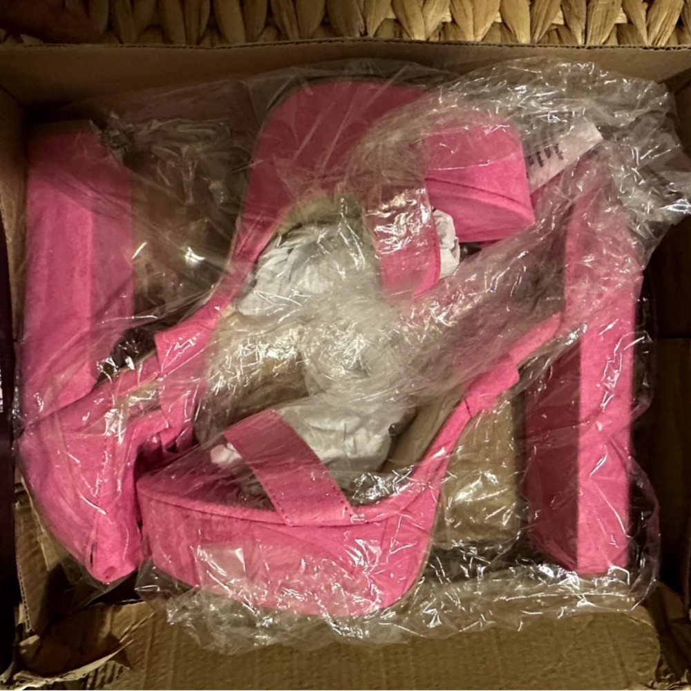 Fashion Nova Bold Pink Heels